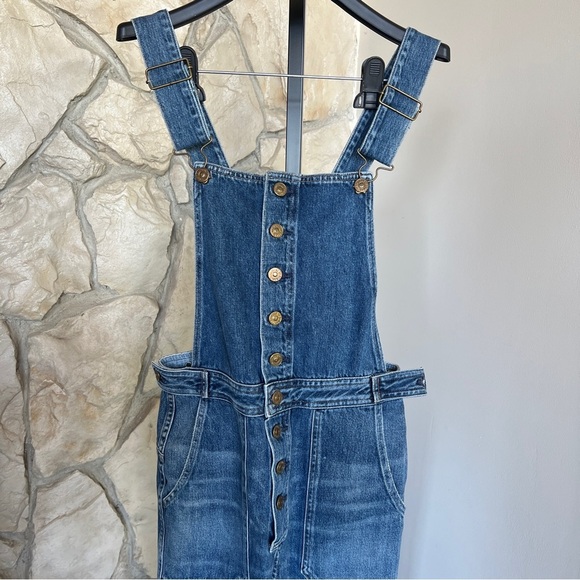 Citizens of Humanity Faye Button Front Women's Overalls in Boho Comeback - Picture 6 of 10